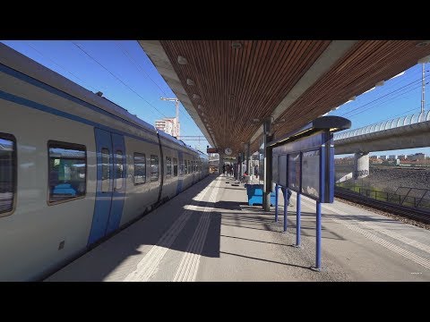 Sweden, Stockholm, train ride from JORDBRO to ÅRSTABERG