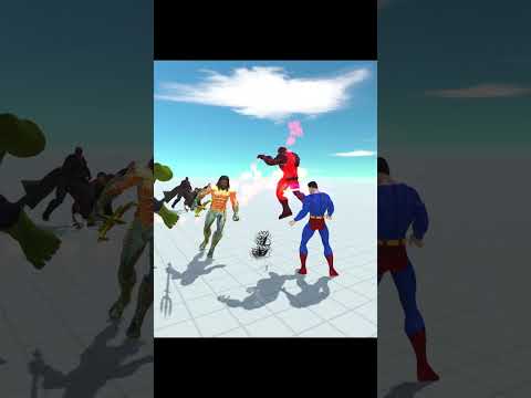 Marvel's Avengers vs DC SuperHeroes #shorts  - Animal Revolt Battle Simulator