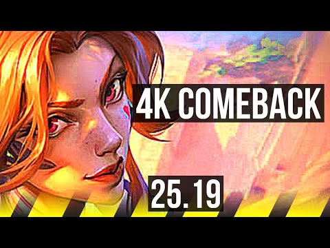 MISS FORTUNE & Blitzcrank vs CAITLYN & Thresh (ADC) | Quadra, 4k comeback | KR Master | 25.19
