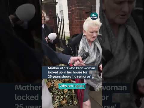Mother of 10 who kept woman locked up in her house for 25 years shows 'no remorse'