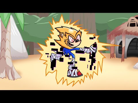 FNF Pibby Sonic Vs Fleetway Sings Green Hills (Super Sonic Cover) Sonic Corrupted Generations Mod