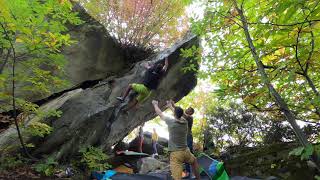 Video thumbnail of La bucciria, 7a+. Meschia Nuova