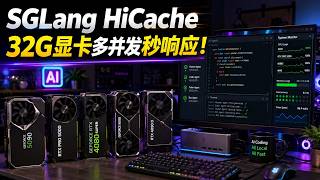 SGLang HiCache实测：KV缓存放进内存和SSD，多开Agent终于舒服了，5090/RTX Pro5000/4080S 32G/4090 48G等显卡福音！