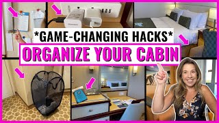 10+ CLEVER WAYS TO ORGANIZE YOUR CRUISE CABIN in 2022 *new items we tried & love!!*
