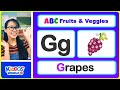 Learn ABC Fruits And Vegetable Names Teach Different Types Of Fruits And Veggies A Z With Miss V