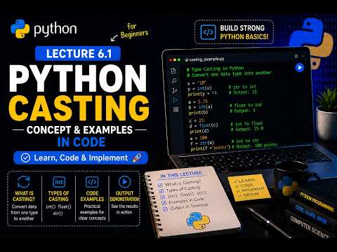 Lecture 6 1 Casting Convert Int Float Str Code Examples Skillify Python Course