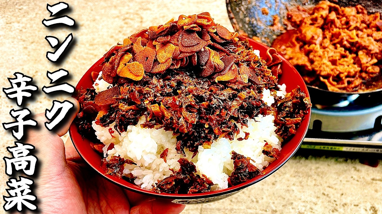 最強の米泥棒「ニンニク辛子高菜」で３合飯を逝く