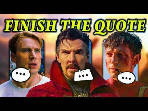 Can You Finish The MCU Quote? | Movie Trivia Quiz
