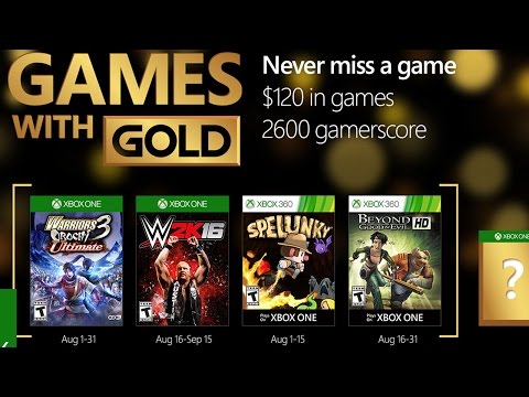 Xbox Games With Gold for August 2016