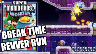 Super Mario Bros Wonder - Break Time Revver Run - 100% All Wonder Seeds, Flower Coins &amp; Flag