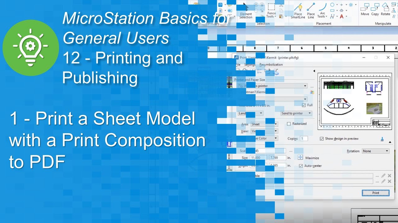 1 Print a Sheet Model with a Print Composition to PDF