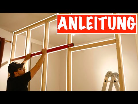 Build your own timber frame construction: And cover it with plasterboard // MrHandwerk