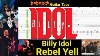 Rebel Yell - Billy Idol - Guitar + Bass TABS Lesson