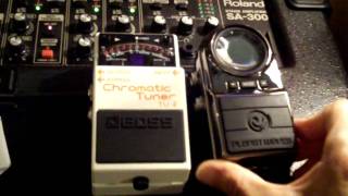 Video thumbnail for Unboxing Planet Waves NEW Tru Strobe Pedal Tuner vs BOSS TU-2 by EclecticSoundTV