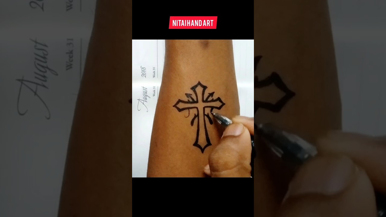 Jesus cross tattoo ✨✨ #jesus #jesuschrist #cross #tattoo #viral #shorts #short