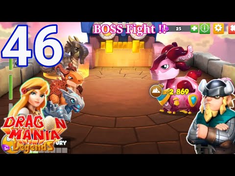 Dragon Mania Legends - Gameplay Walkthrough Part 46 - Battle 43-45, New BOSS Fight ! (iOS, Android)