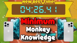 BTD6 Race Mobile Friendly Tutorial 📱 Minimum Monkey Knowledge 📱Churchill on the Track