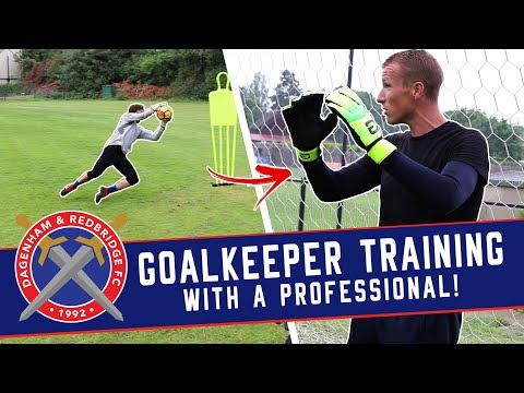 Goalkeeper Training [#16] - Training with a current professional! Fundamentals | Set position | Hand