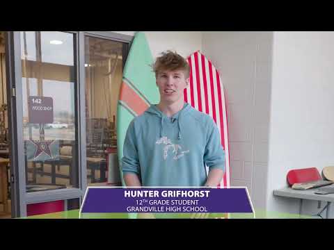 Wood Tech students ready to go boarding with their own creations