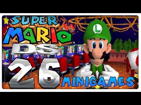 Super Mario 64 Ds All Mini Games Youtube