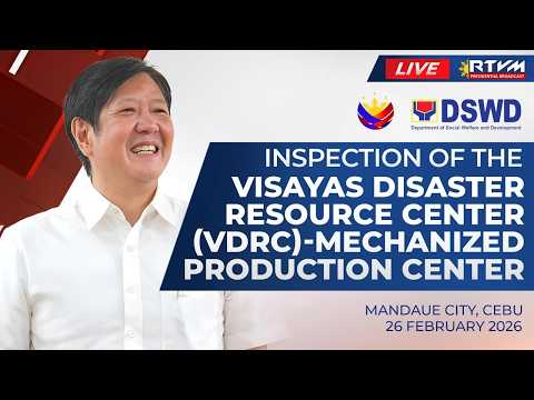 Inspection of the Visayas Disaster Resource Center – Mechanized Production Center