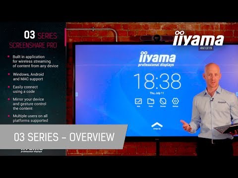 iiyama ProLite TE5503MIS-B1AG Signage Touch Display 138,8 cm (55 Zoll) video preview