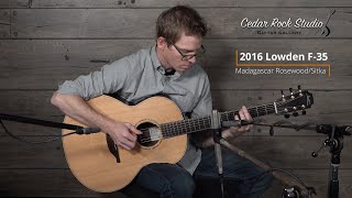Video thumbnail for 2016 Lowden F-35 (Madagascar Rosewood/Sitka Spruce) played by Matt Thomas by Cedar Rock Studio Guitar Gallery