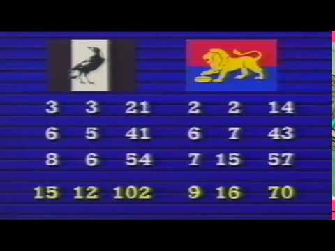 1988 VFL Round 2 COLLINGWOOD v Fitzroy News Report