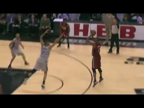 NBA | Chris Bosh nails game winning 3-pointer | Heat vs Spurs | March 31 2013
