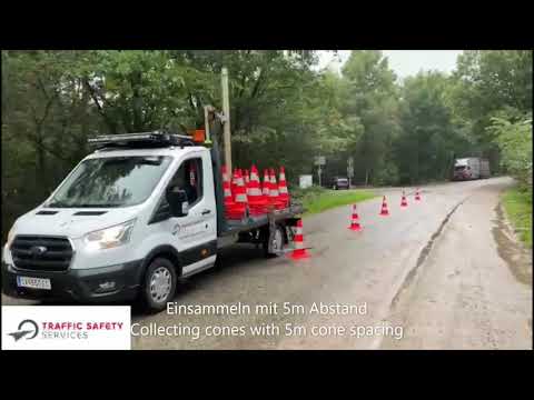 X-Cone - Collecting traffic cones at 5m cone spacing