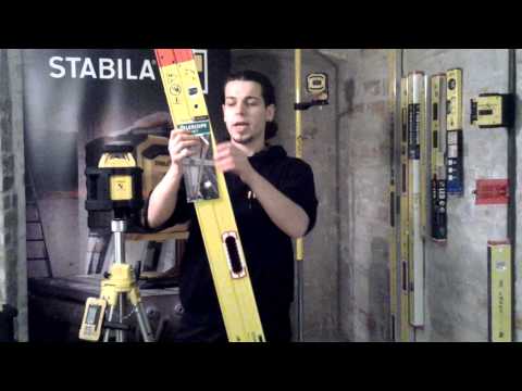 Teleskopinis gulsčiukas Stabila 106T; 183-315 cm video