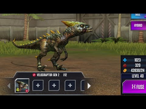 Maxed Velociraptor gen2 level 40!!! Jurassic World:The Game || ep 116
