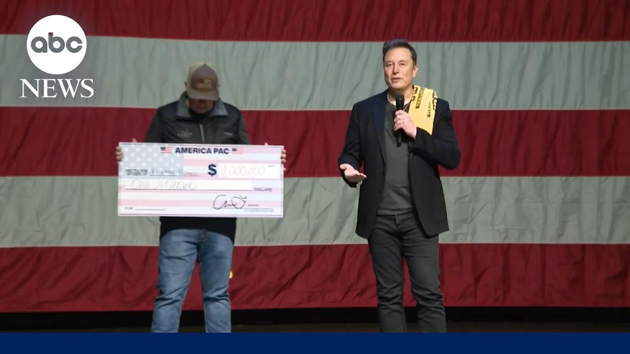 Elon Musk's PAC pays out third $1 million check to voter