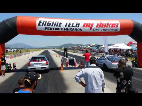 Soulos Civic EK B18C vs Xatzikouvas Supra 2JZ @ drag battle Thiva 2015