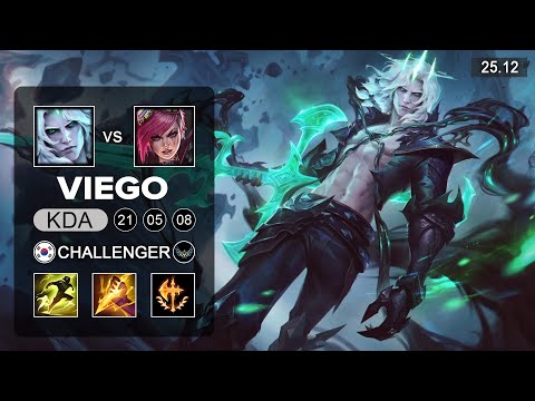 Viego vs Vi Jungle - KR Challenger - Patch 25.12 Season 15