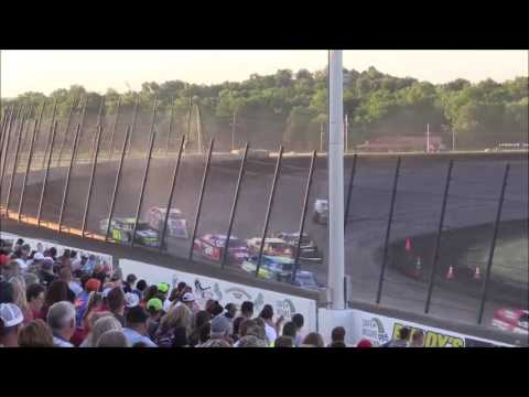 Salina HighBanks Speedway Modified Heat #1 FB 7-1-17