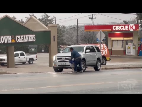 02-14-2021 Austin, TX - Good Samaritan Helps During Ice Storm