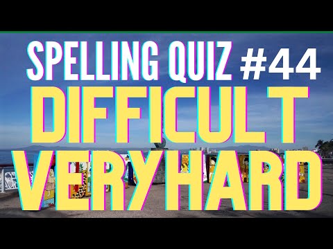 Very Hard Spelling Quiz| Can You Score 10/10?  Quiz #44