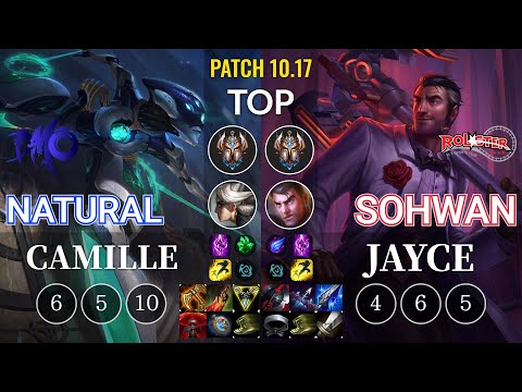 DMO Natural Camille vs KT SoHwan Jayce Top - KR Patch 10.17