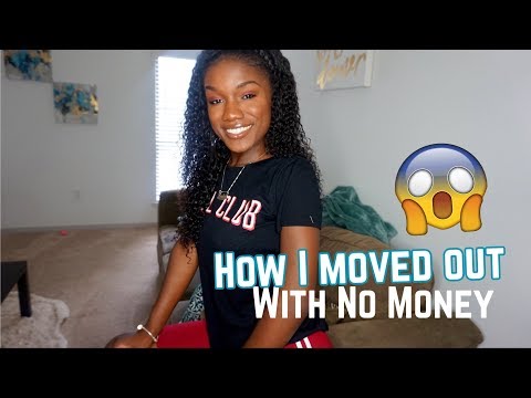 Part of a video titled HOW I MOVED OUT AT 19 WITH NO HELP - YouTube