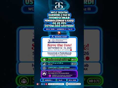 WCLC 2026’dan immünoterapi alanında dikkat çekici Faz III sonuç!