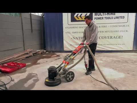 How to use the HTC 400 Husqvarna 3 phase single head floor grinder.
