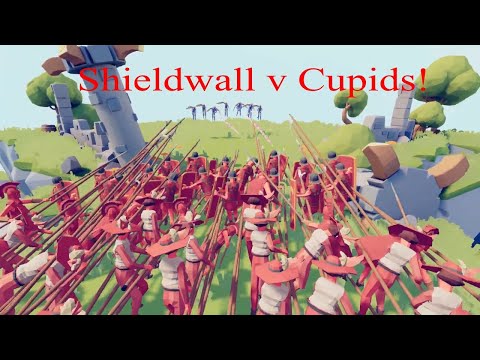 [TABS Short Clips] Shieldwall v Cupids! - Totally Accurate Battle Simulator