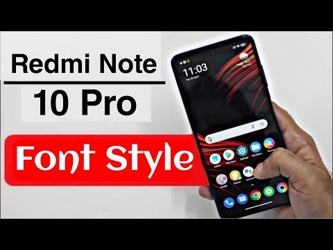 How to Change Font Style in Redmi Note 10 Pro | Redmi Note 10 Pro Font Style Change Kaise Kare