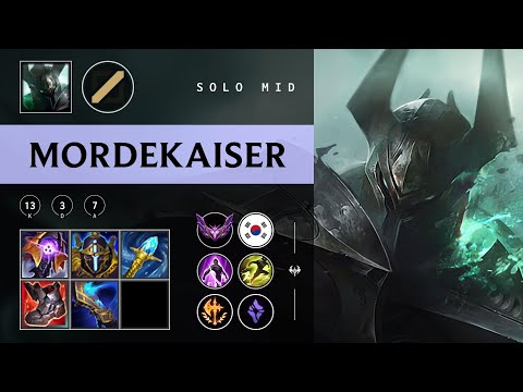 Mordekaiser Mid vs Akali - KR Master Patch 25.22