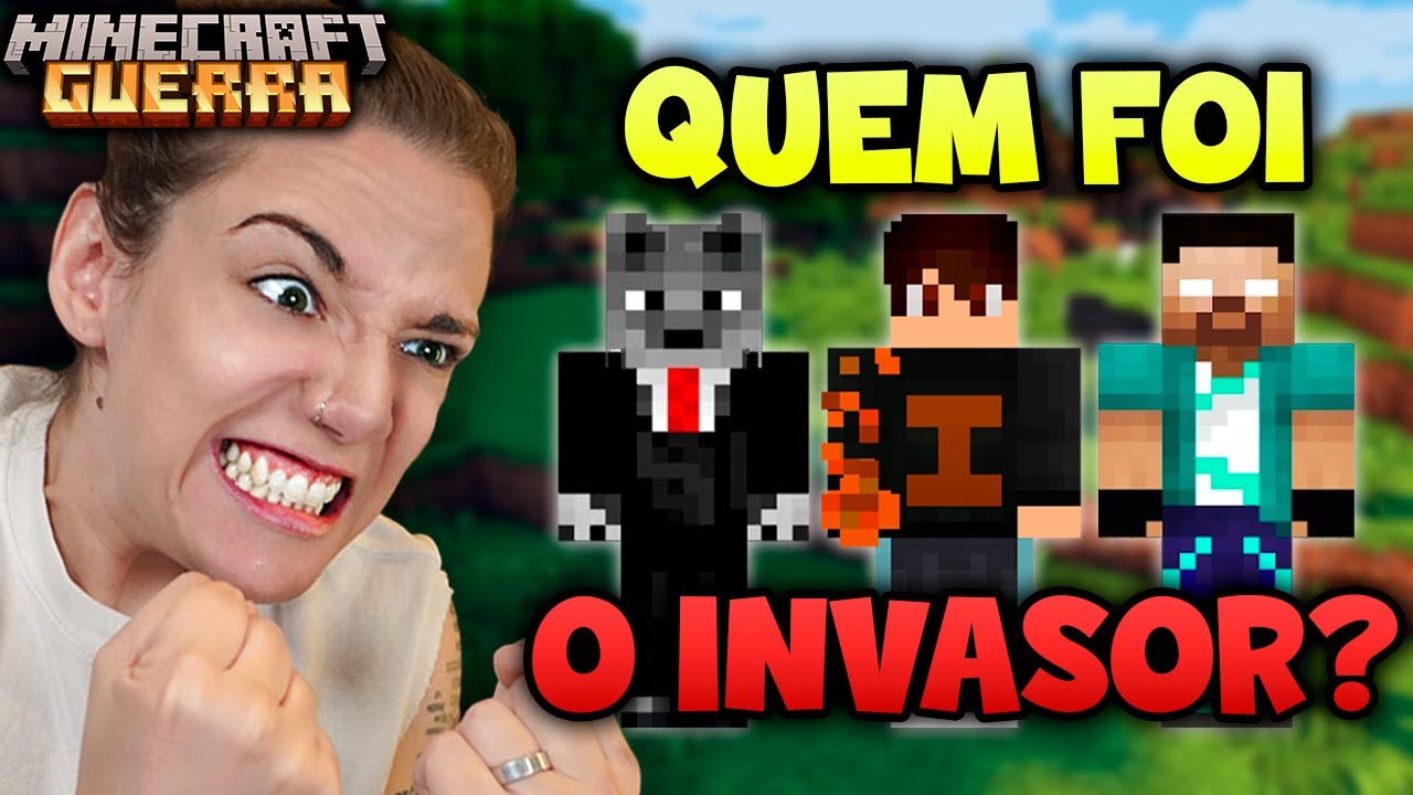 INVADIRAM MINHA BASE NO MINECRAFT GUERRA! | Drops #01