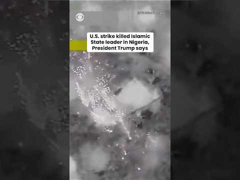 Trump says Nigerian military forces killed leader of Islamic State group #shorts
