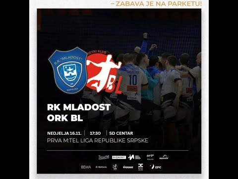 RK Mladost vs ORK BL – Prva M:tel liga RS 2025/26 | Prenos UŽIVO
