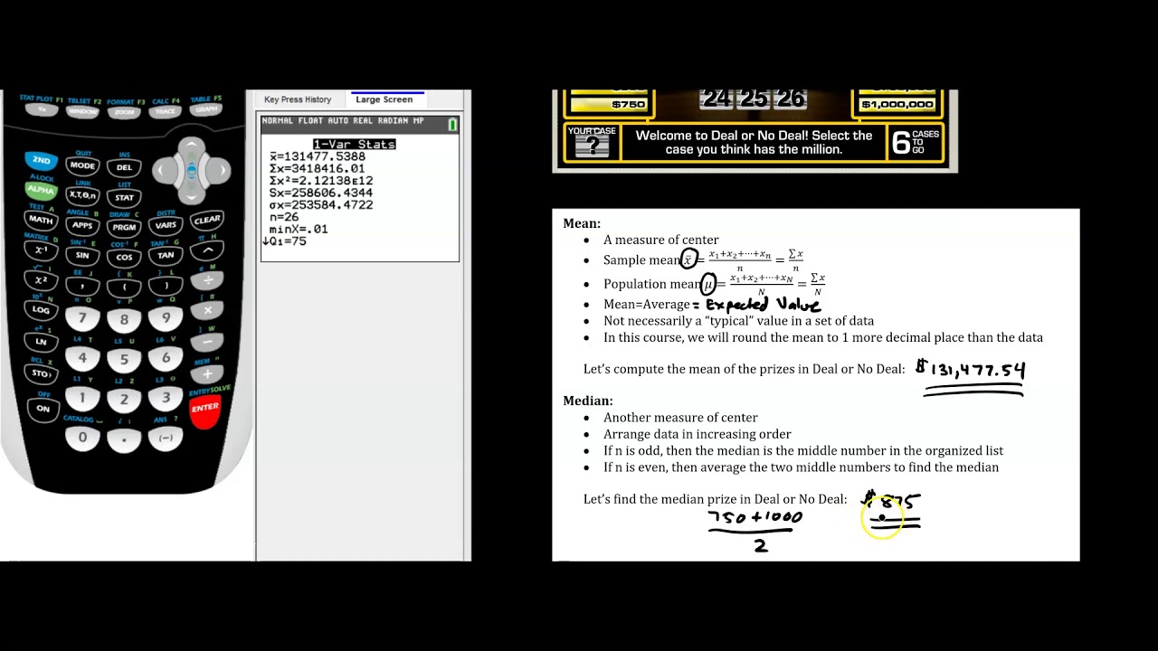 Module 3 Mean/Median/Mode: Video #2