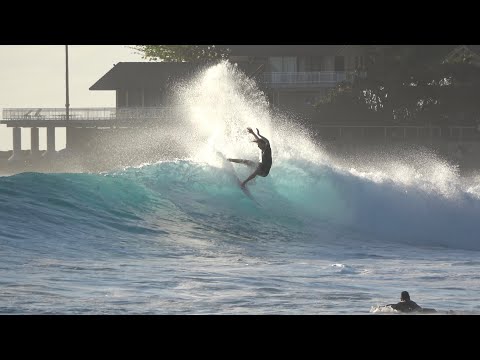 Surfing Makaha with @ryankainalo